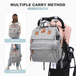 Multifunctional Bed Diaper Backpack Baby Girl Boy Nappy Changing Bag Large Capacity Folding Crib Nursing Mommy Bag for Travel