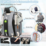 Diaper Bag Backpack Baby Bag, Baby Girl Boy Diaper Bag for Dad Mom with Pad, Travel Large Diaper Bags with Pacifier Case