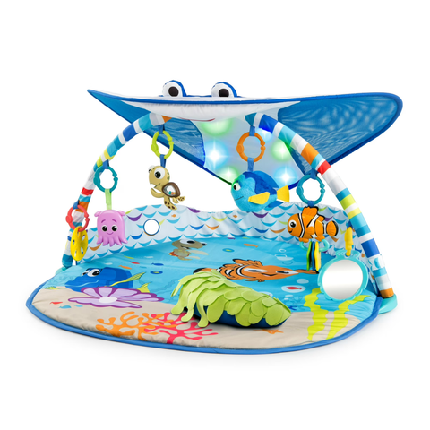 Disney Baby Finding Nemo Mr. Ray Ocean Lights Activity Gym & Play Mat Musical Lights