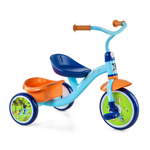 Dynacraft Bluey 10 Inch Tricycle with Rear Storage Basket Blue White Toddler Bike Ages 2 to 5 Years